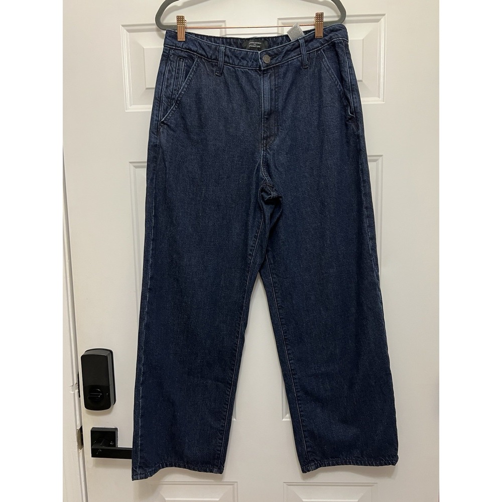 Banana Republic Straight Luxe Jeans Blue Wash 30/10 Sailor Western Boho Denim